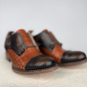 Freebird by Steven Orange and Black Mabel Flats